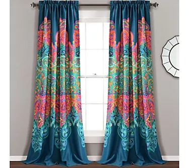 Boho Chic Set of 2 95"H x 52"W Window Panels byLush Decor