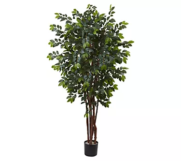 7' Sakaki Silk Tree by Nearly Natural
