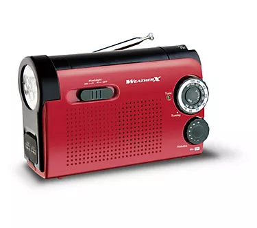 WeatherX WR182R Weatherband AM/FM Radio withFlashlight
