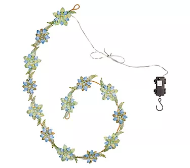 Plow & Hearth Battery Operated Metal Floral Garland 1 382402-plow-hearth-battery-operated-metal-floral-garland-1.webp