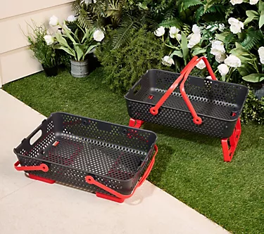 Girl Next Door Set of 2 Stackable Garden Baskets