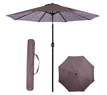 Backyard Expressions 9 Ft Patio Umbrella with Push Button Tilt