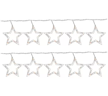 Northlight 100 Clear Twinkling Star Icicle Lights