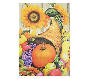 Northlight Cornucopia & Flowers Harvest House Flag 28" x 40" 1 383040-northlight-cornucopia-flowers-harvest-house-flag-28-x-40–1.webp
