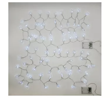 LumaBase B/O LED Mini Snowflake String Lights -S/2