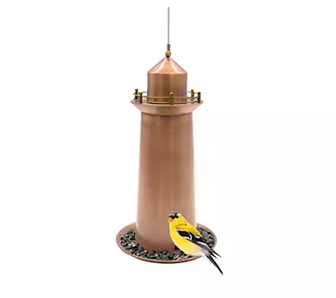 Copper Lighthouse Birdfeeder by Good Directions