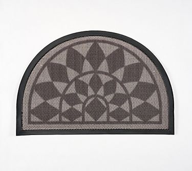 Bernini 2'x 3' Half Round Aqua-Terra Dirt Trapping Mat