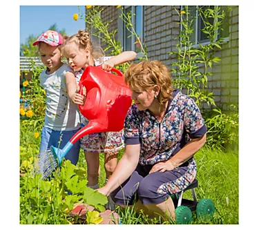 Pure Garden Cart Rolling Stool Gardening Seat