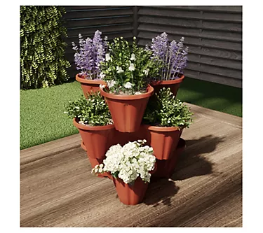 Pure Garden 3-Tier Stacking Flower Pots 1 383553-pure-garden-3-tier-stacking-flower-pots-1.webp
