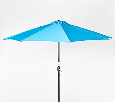 "As Is" Garden Reflections 9' Half Round Patio Umbrella