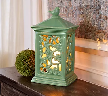 14.5" Indoor/Outdoor FlickeringFlame Ceramic Lantern by Valerie 1 383787-14-5-indoor-outdoor-flickeringflame-ceramic-lantern-by-valerie-1.webp