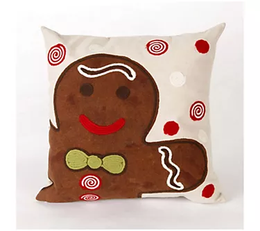 Liora Manne Visions II Ginger Boy Pillow Chocolate 20" Sq