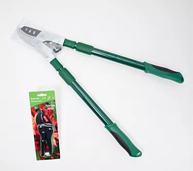 "As Is" Grouchy Gardener Telescopic Ratchet, Lopper & Pruner Set