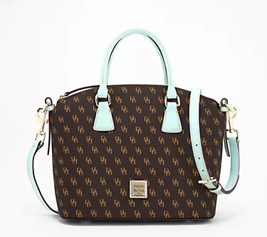 Dooney & Bourke Gretta Domed Satchel with Colored Trim