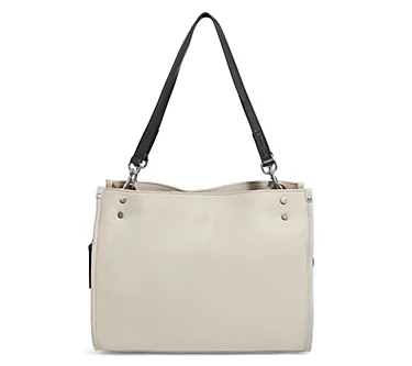 American Leather Co. Lenox Triple Entry Leather Satchel