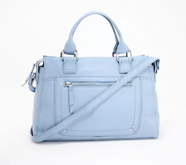 American Leather Co. Jamestown Leather Satchel with Crossbody