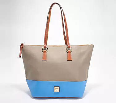 Dooney & Bourke Colorblock Pebble Leather Large Tobi Tote