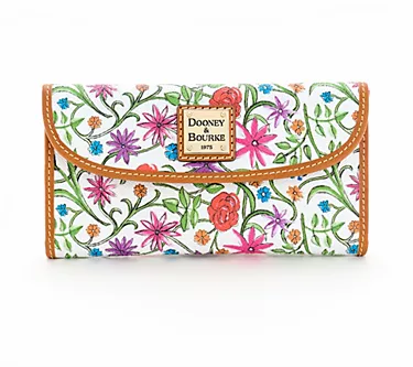 Dooney & Bourke Coated Cotton Wildflower Continental Clutch