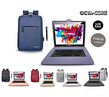 LINSAY OCTA CORE 128GB with Keyboard and Back Pack