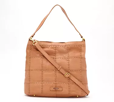 American Leather Co. Heritage Leather Zip Top Bucket Hobo