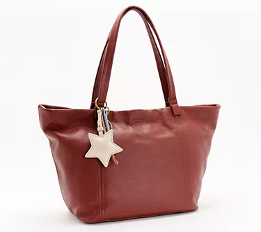 American Leather Co. Selena Pebble Leather Tote w/ Accessories
