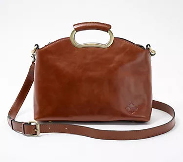 Patricia Nash Leather Top Handle Valetta Satchel