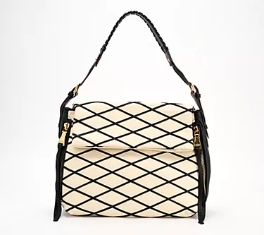 Aimee Kestenberg Leather Bali Double Entry Hobo Bag
