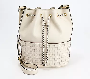 Patricia Nash Discovery Leather Mila Drawstring Crossbody Bag