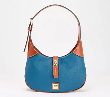 Dooney & Bourke Pebble Leather Crescent Hobo Bag