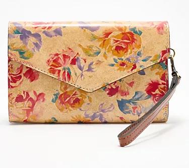 Patricia Nash Kaisa Leather Wallet Clutch with Removable Wristlet Strap