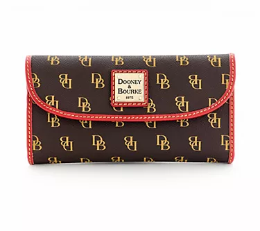 Dooney & Bourke Gretta Continental Clutch with Colored Trim