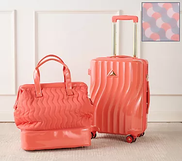 Triforce 21" Hardside Carry-On Luggage with Weekender Bag