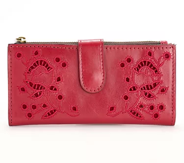 Patricia Nash Fall Lace Leather Nazari Bifold Wallet