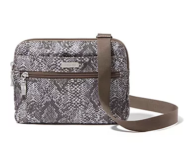 Baggallini Washable Double Zip Medium Crossbody