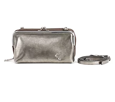 Patricia Nash Leather Missoula Kisslock Frame Crossbody