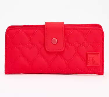 IHKWIP More Love Heart Quilted RFID Wallet
