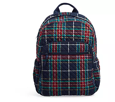 Vera Bradley Printed Recycled Cotton Campus Backpack