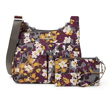 Baggallini Washable Crossover Crossbody w/ RFID Wristlet