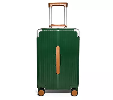 American Leather Co. 20" Hardside Carry-On with Leather Trim