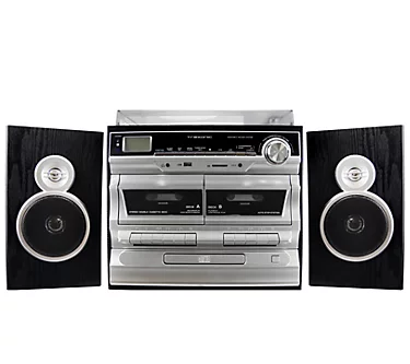 Trexonic 3-Speed Turntable with CD Player and Dual Cassette