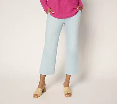 Belle by Kim Gravel Tall TripleLuxe Denim Cropped Traveler Jean