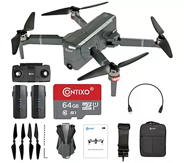 Contixo F24 64GB 4K Quadcopter Drone Set w/Case