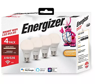 Energizer Set of 4 Smart Warm White Dimmable LE D Light Bulbs