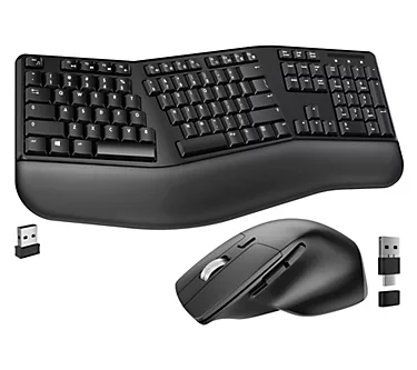 Delton G18 Ergonomic Wireless Keyboard and Optical Mouse Combo