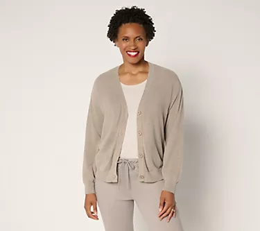 Barefoot Dreams CozyChic Ultra Lite Poof Sleeve Cardigan