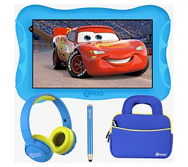 Contixo 7" Kids Tablet Bundle 32GB, Headphones,  Bag & Stylus