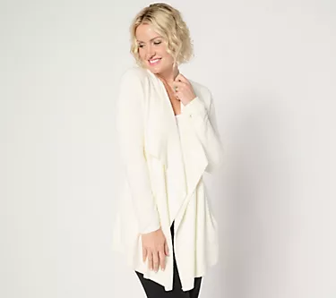 Barefoot Dreams Regular CozyChic Lite Ribbed Island Wrap Cardigan