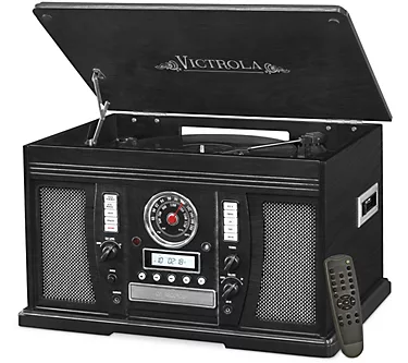 Victrola Aviator Wooden 7-in-1 Bluetooth RecordPlayer