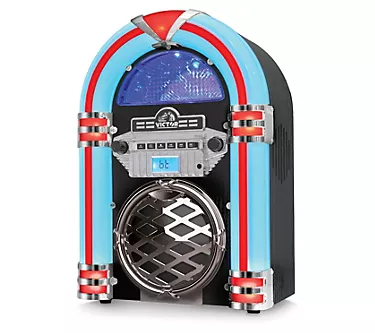 Victor Desktop CD Bluetooth Jukebox w/ Multicol or LED Light