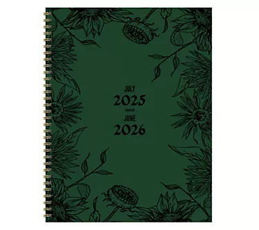 TF Publishing July2025-June2026 Lrg W/M Planner-Modern Gothic